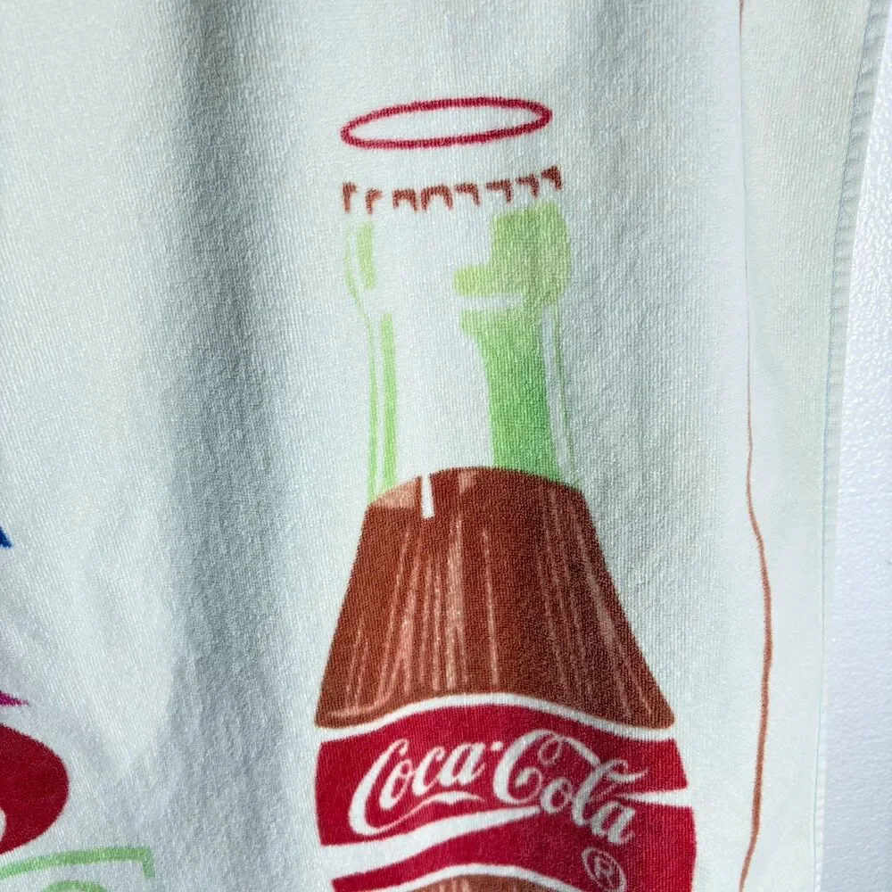 Coca-Cola Brand Towel Vintage Atlanta 1996 Olympics